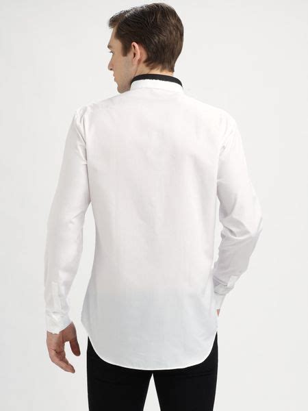 dior reverse collar shirt|dior men's shirts.